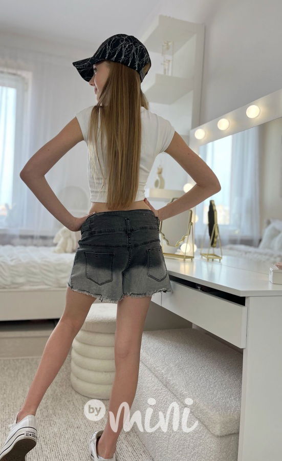 Denim ombre kraťasy HEART