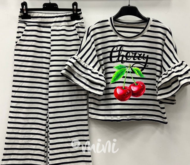 Cherry pruhovaný beach komplet