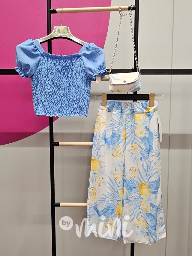 LEMON blue letní set s kabelkou
