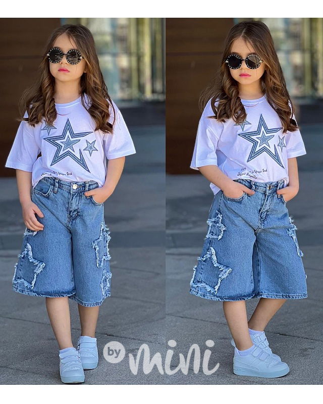 STARS denim summer set blue