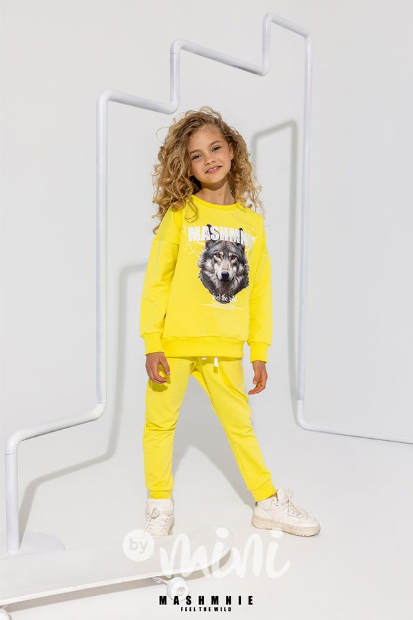 Mash Mnie jogger tepláky WOLF yellow