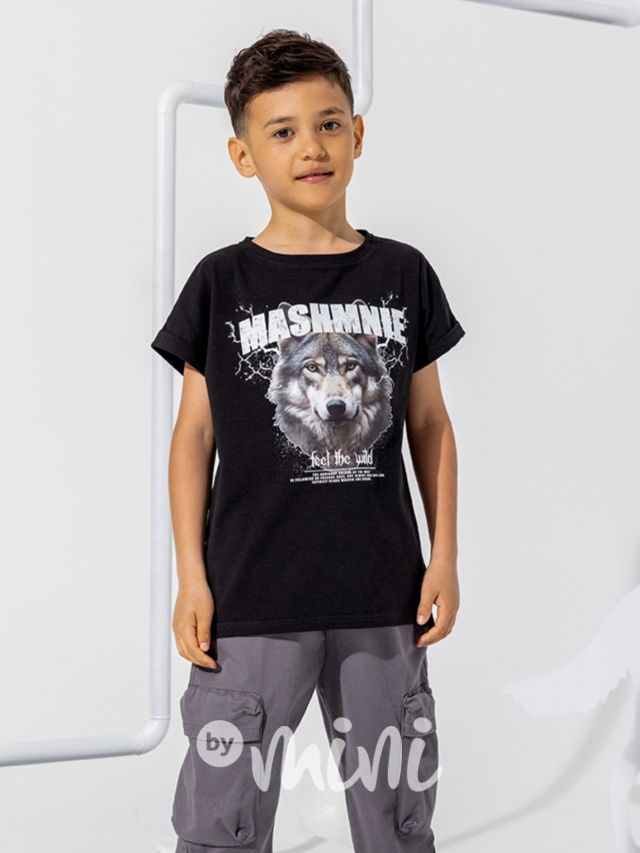Mash Mnie triko WOLF černé