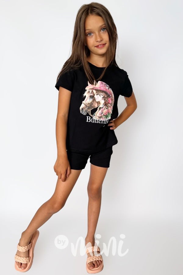 Triko COWGIRL černé