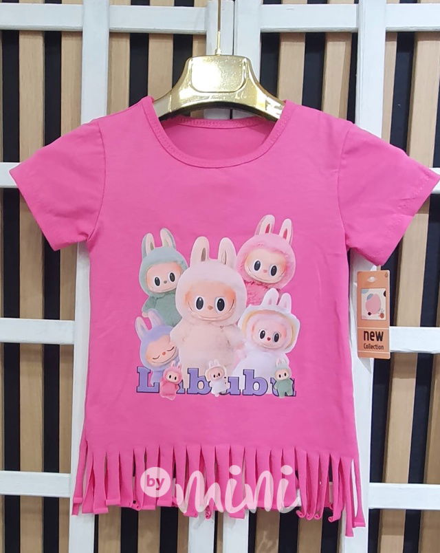 Labubu monsters tunika růžová