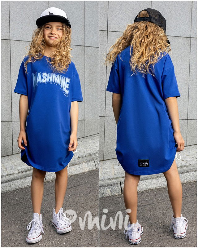 Mash Mnie streetwear šaty modré