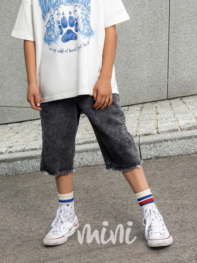 Mash Mnie denim long shorts