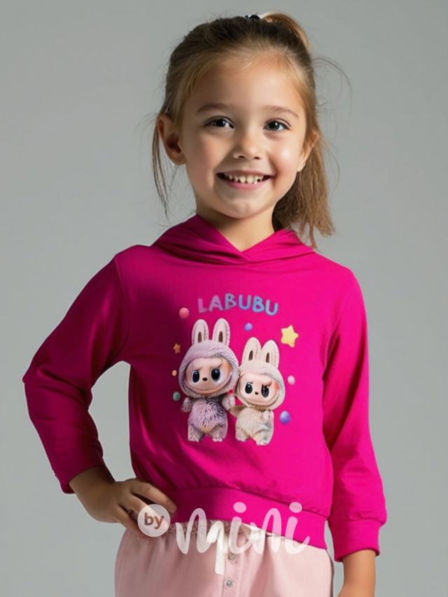 Labubu mikina růžová