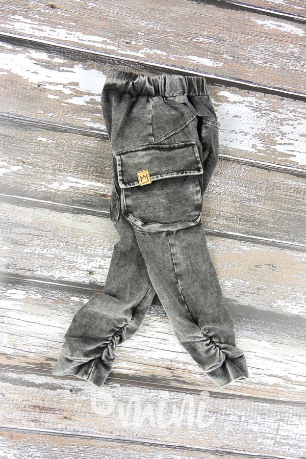 Black jeans tepláčky kapsáče