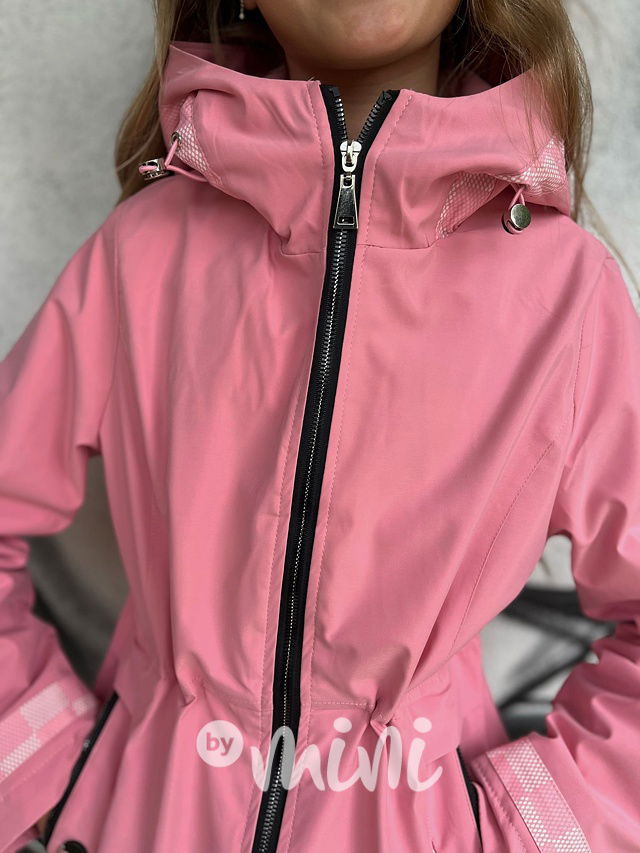 Jarní růžová parka