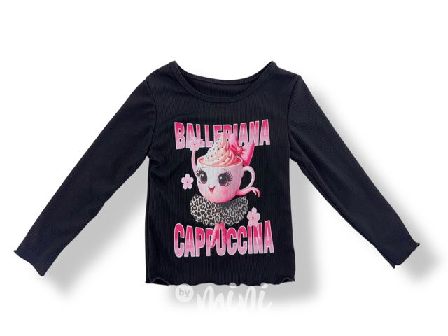 Ballerina Cappucccina longsleeve blůzka černá