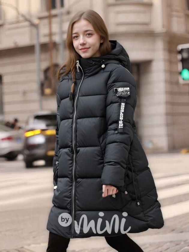 Zimní kabát TOP DESIGN černý