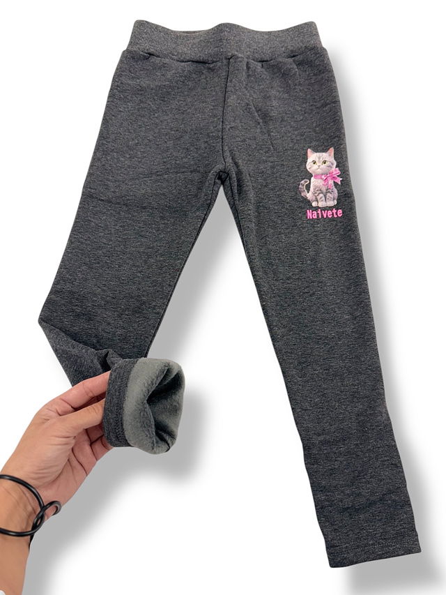 SUPER THERMO šedé legíny CAT