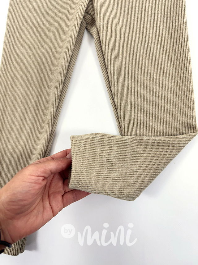 Teplé legíny MIA latte beige