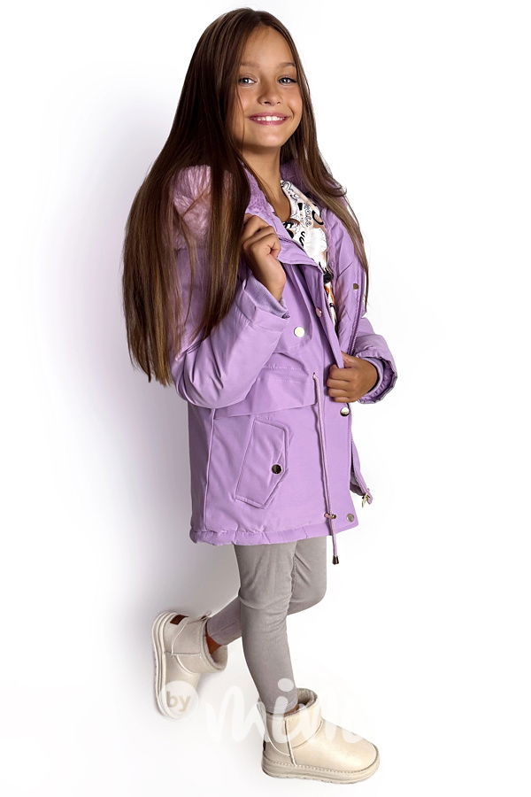 Zimní parka s kožíškem LILA