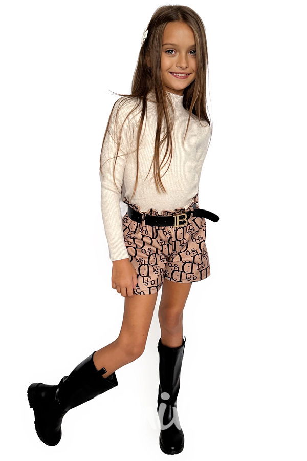 Teplý svetříkový rolák krémový