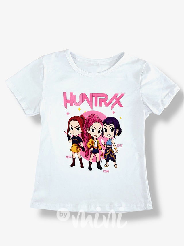 Huntrix triko bílé