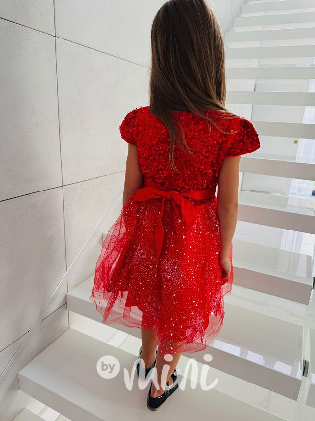 PREMIUM slavnostní šaty STARS červené