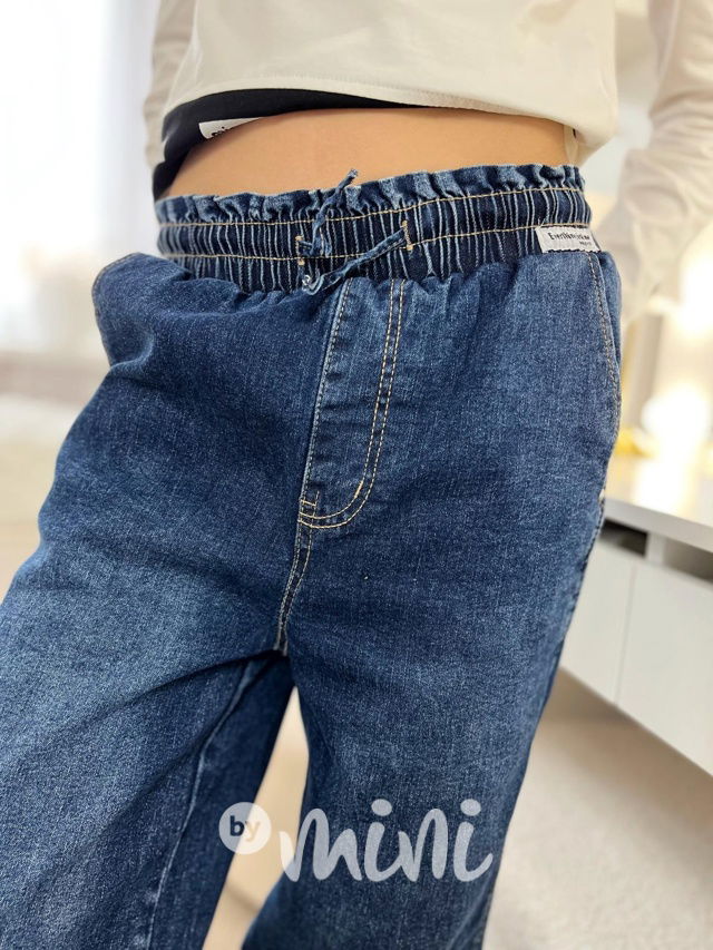 Zateplené volné blue džíny Everything