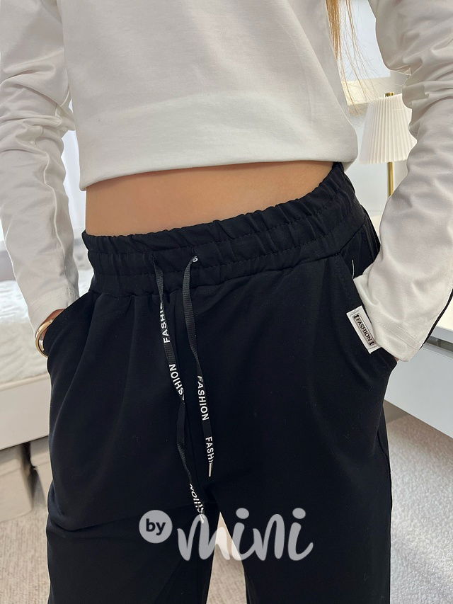 FASHION lounge volné tepláky black