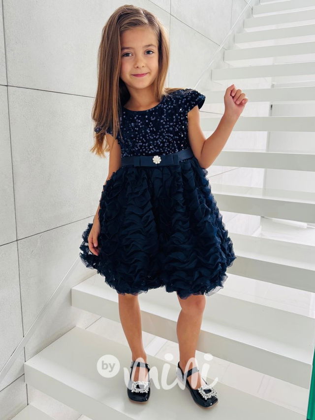 PREMIUM slavnostní šaty s flitry royal blue