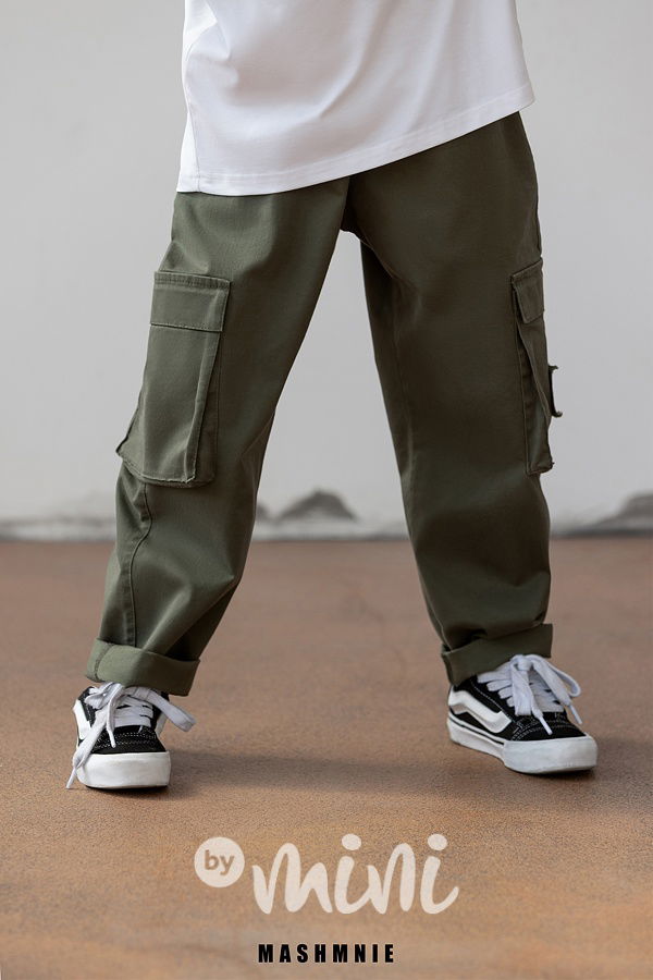 Mash Mnie volné barrel kapsáče WOLF khaki