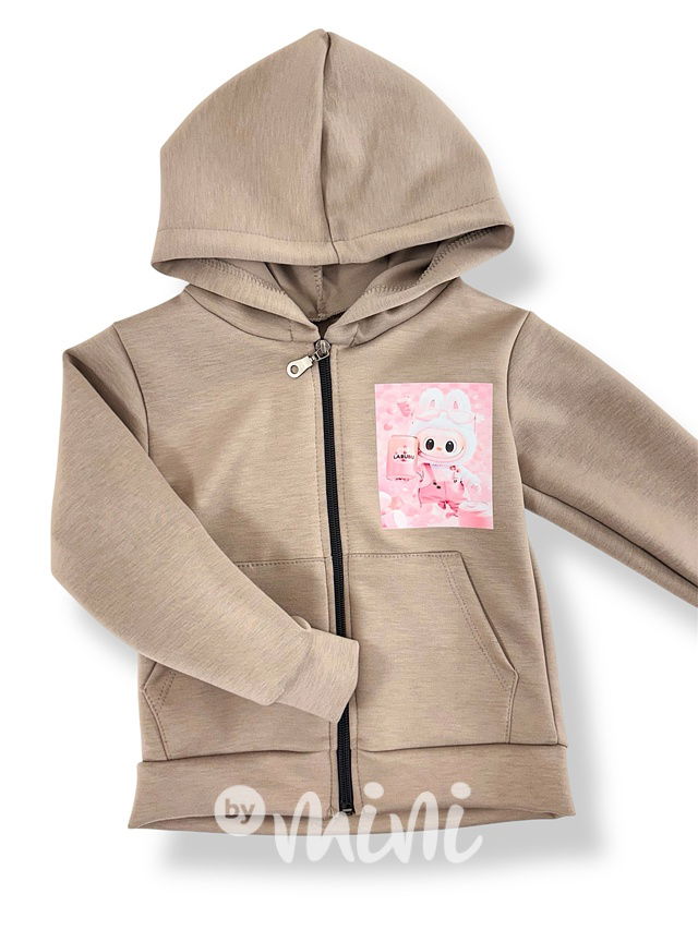 Labubu mikina béžová