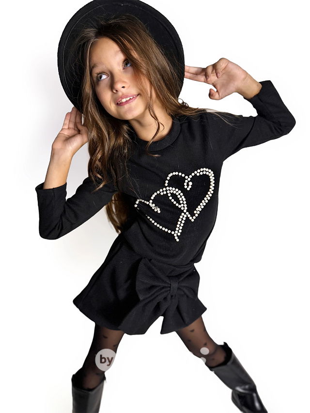 HEARTS teplá blůzka s perličkami