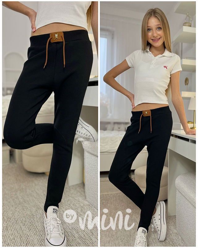 Thermo legíny TEDDY černé