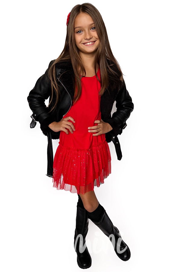 GLOW červené šaty