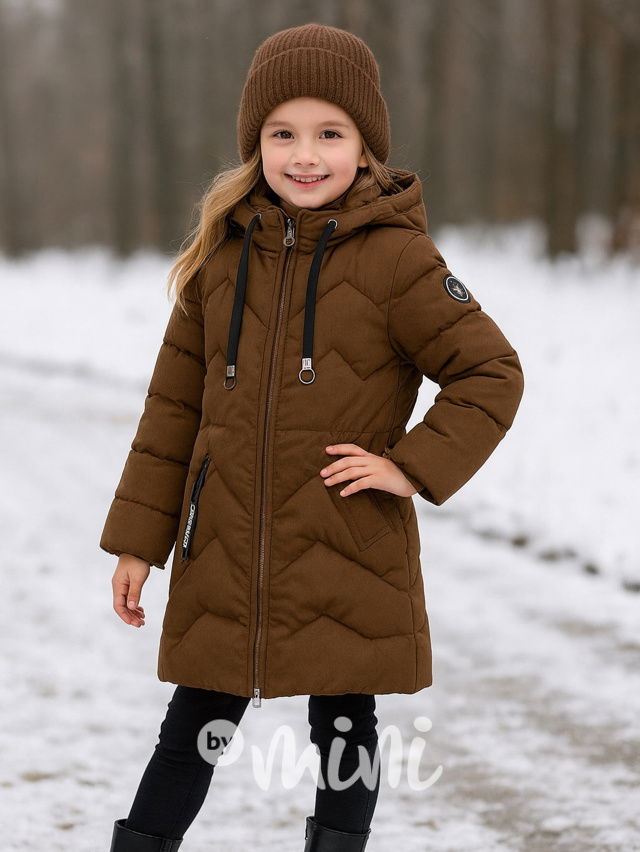 Zimní kabát Elis hnědý