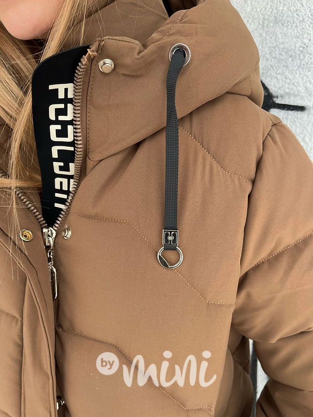 Zimní kabát Elis hnědý