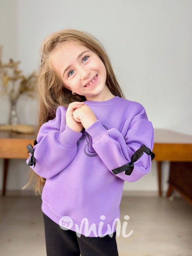 Zateplená souprava s mašličkami