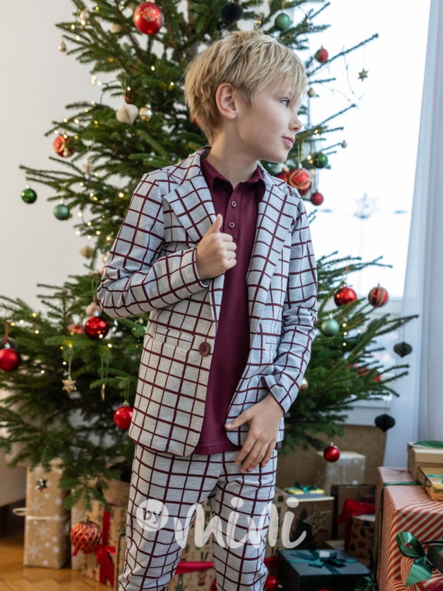 All for kids sako grey/bordo