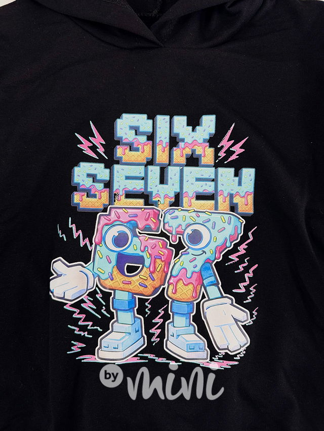 Six Seven mikina černá