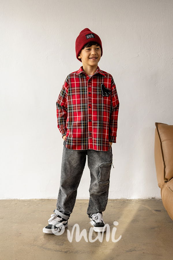 Mash Mnie volné soft dark denimky zipy