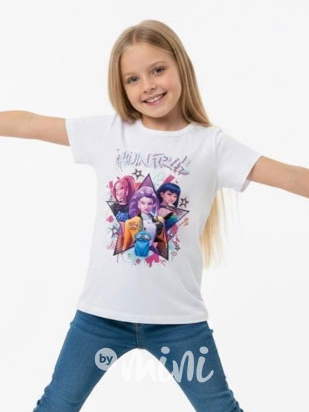 Huntrix triko bílé