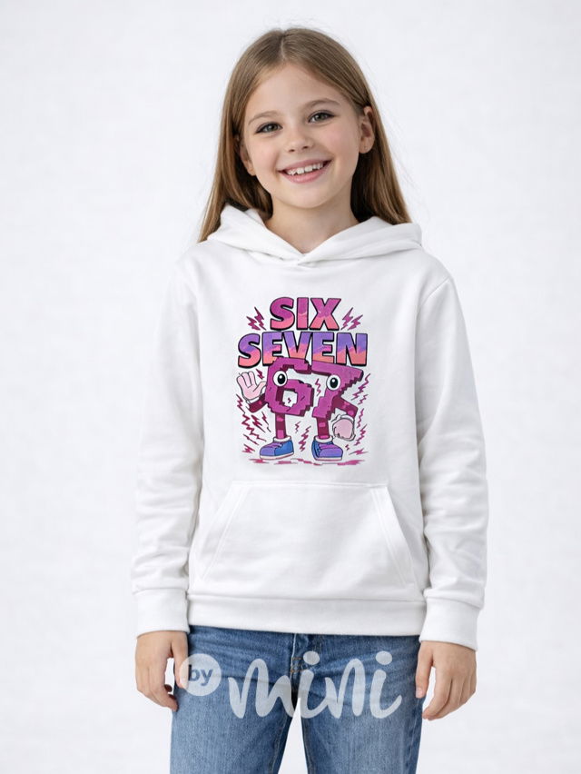 Six Seven mikina bílá