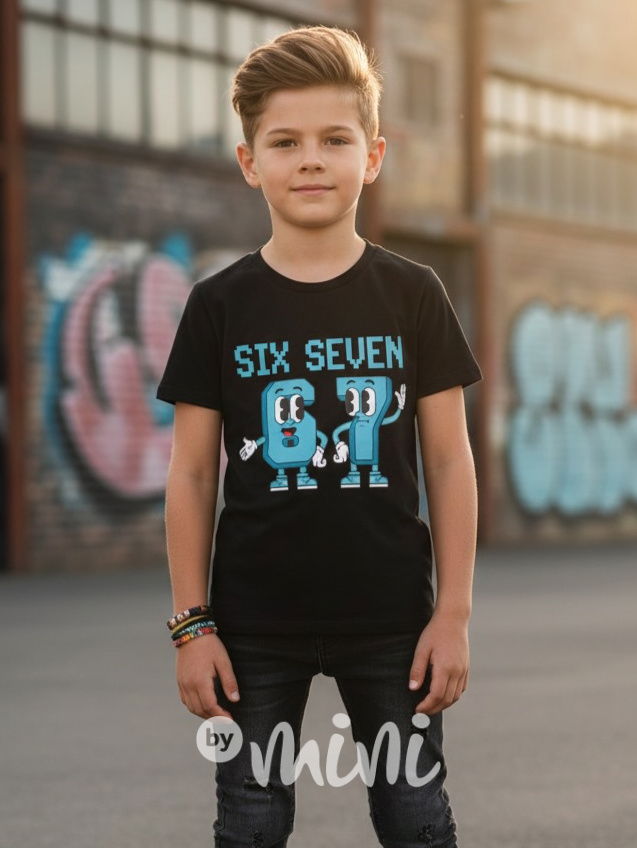 Six Seven triko černé
