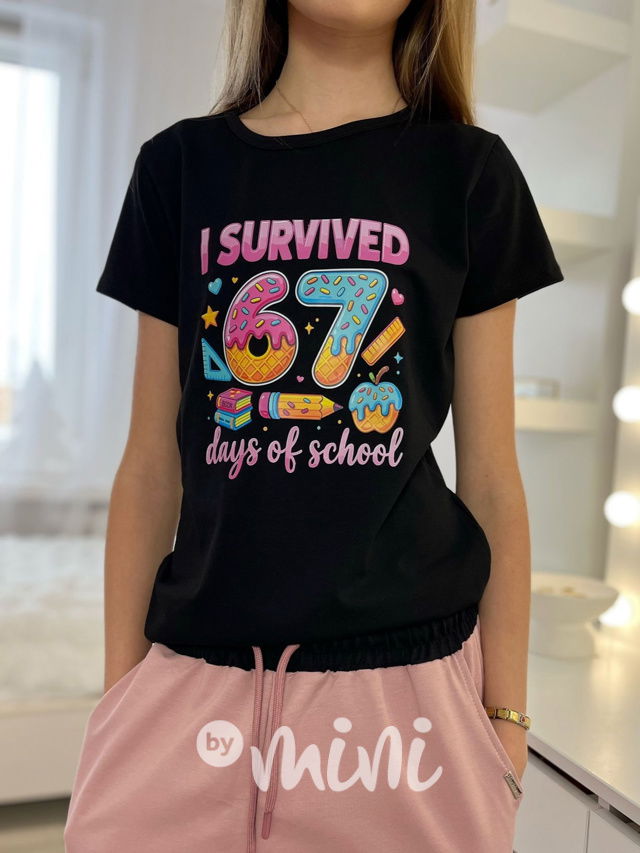 Six Seven triko černé