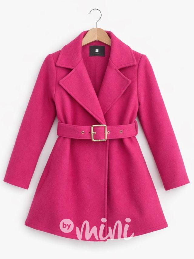 Flaušový kabátek CHIC růžový