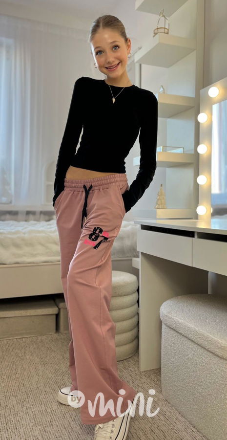 Lounge Six Seven volné tepláky růžové