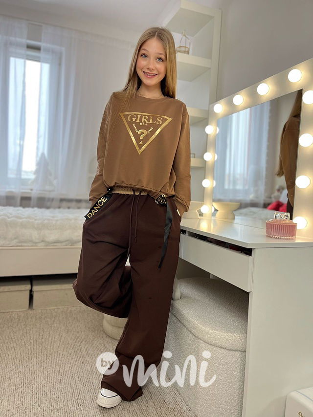 GIRLS mikina béžová