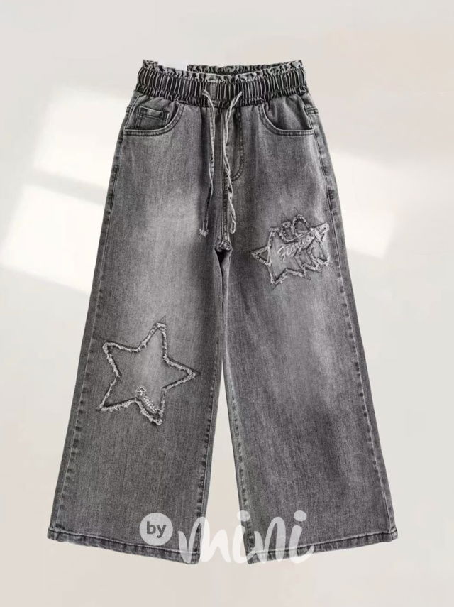 Volné široké dark denim rifle STAR