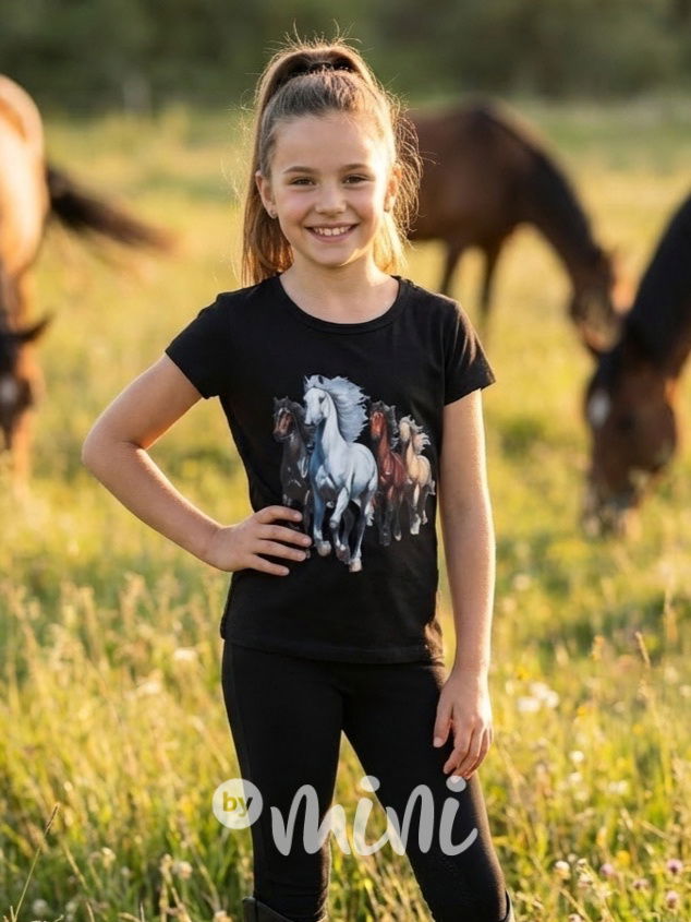 Horse triko černé