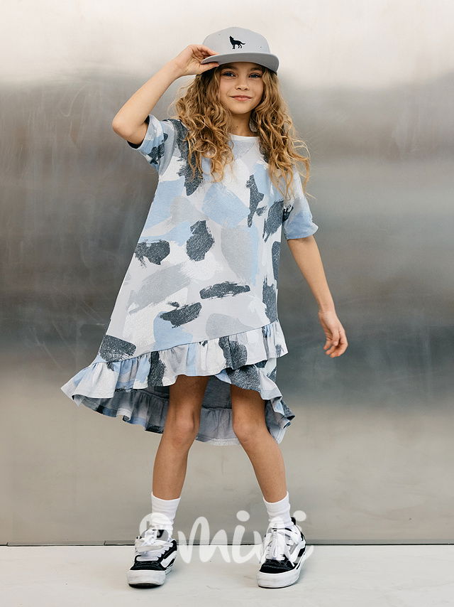 Mash Mnie asymetrické šaty abstract