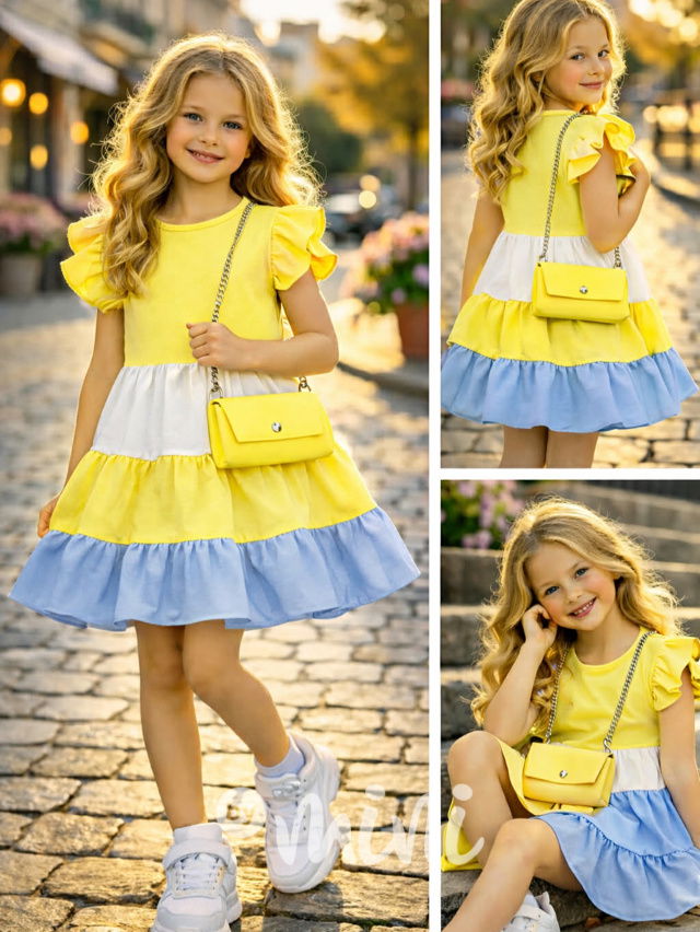 Letní vzdušné šaty Candy s kabelkou sunshine