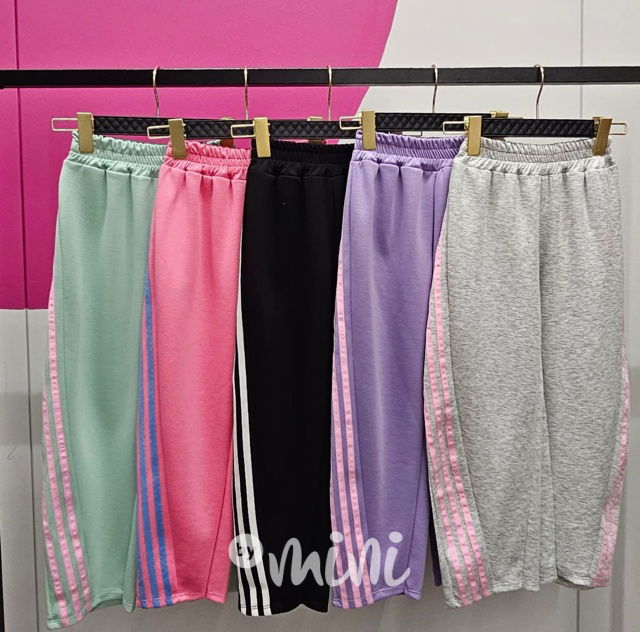 Sporty tepláky s pruhy MINT