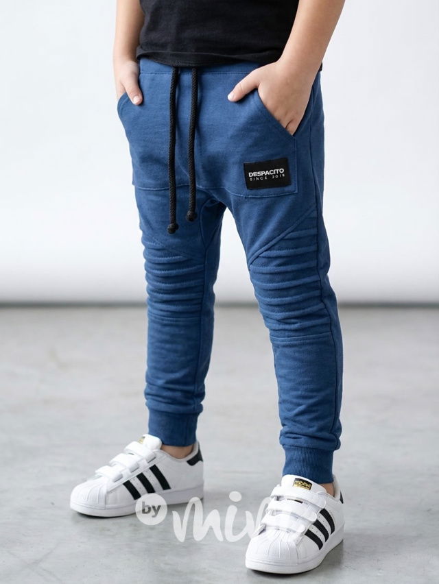 DESPACITO biker tepláky blue