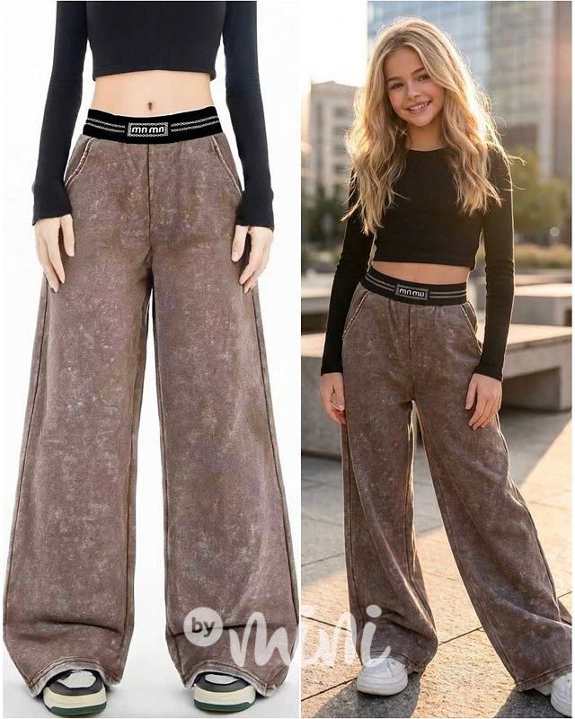 Acid wash cappuccino lounge tepláky