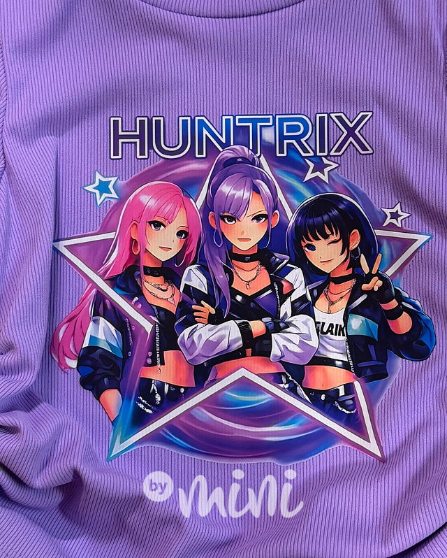 Huntrix lila blůzka na stahování